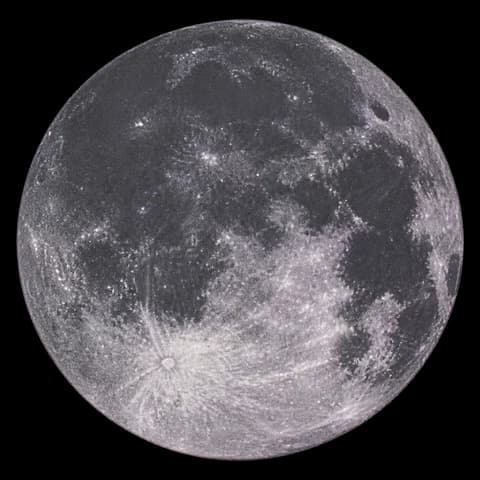 Full moon sticker, shown as a prize example